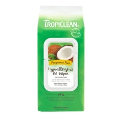 TropiClean | Chusteczki Hypoallergic Coconut | dla Kota i Psa | 100szt